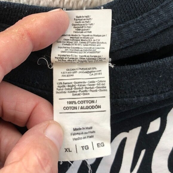 Gilddan Mens Coca-Cola Zero T-Shirt XL Black Gildan Heavy Cotton Graphi Tee - Picture 7 of 9